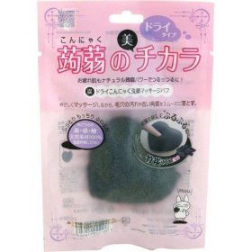 Be Creation Dry Charcoal Konjac Face Massage Puff (Choose Color)