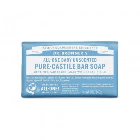 Pure Castile Bar Soap Unscented (140gr)