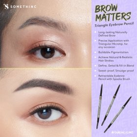 BROW MATTERS Retractable Triangle Eyebrow - Dark Chocolate 