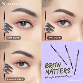 BROW MATTERS Retractable Triangle Eyebrow - Dark Chocolate 